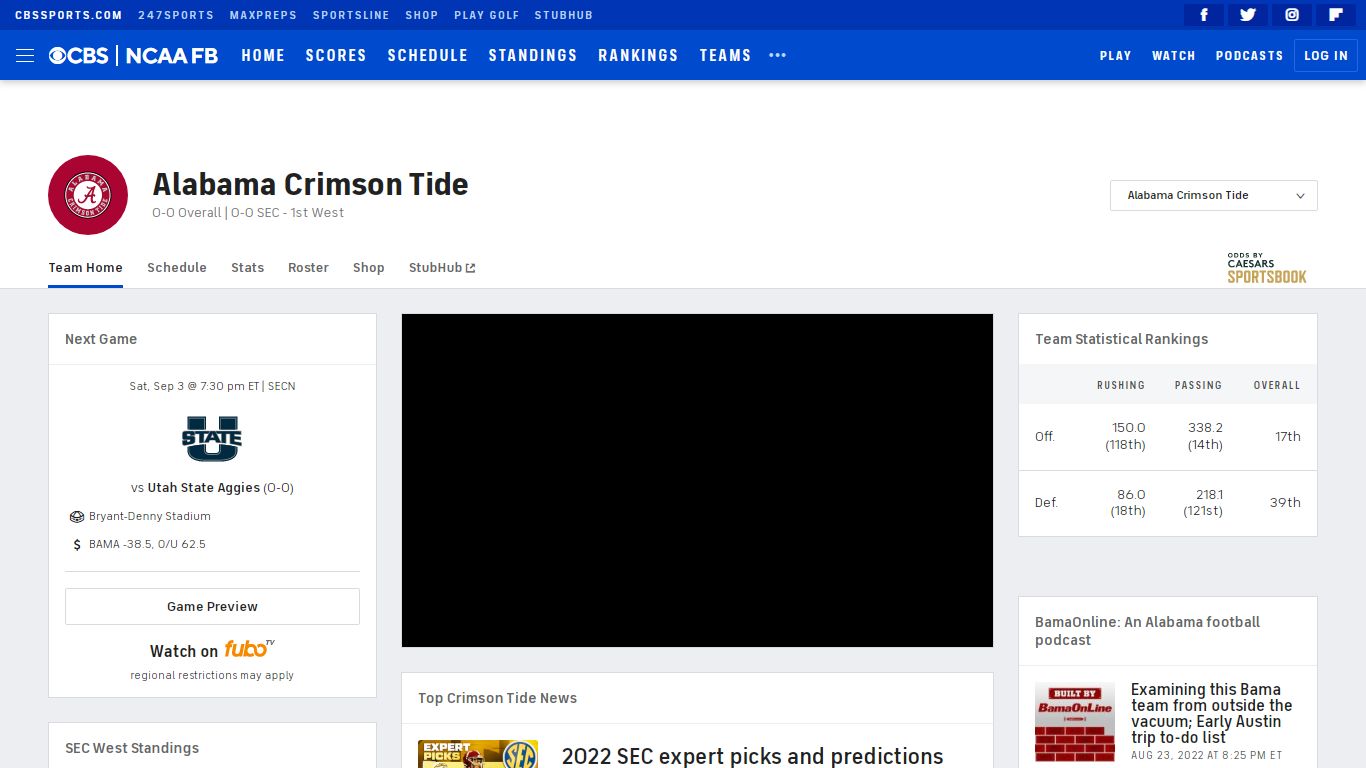 Alabama Crimson Tide News, Scores, Status, Schedule - College Football ...