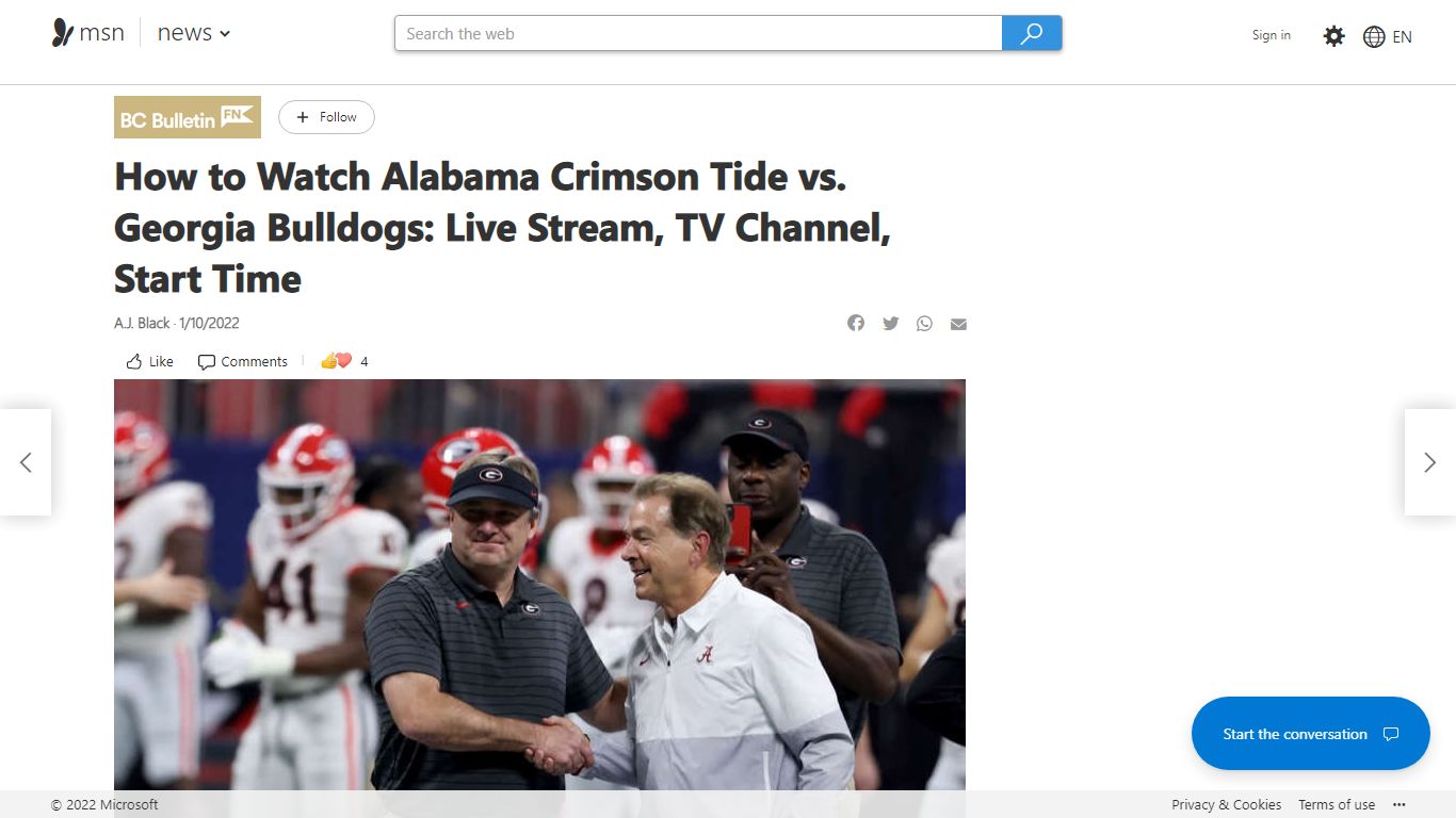 How to Watch Alabama Crimson Tide vs. Georgia Bulldogs: Live Stream, TV ...